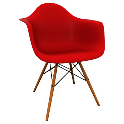 Vitra Eames DAW 43cm Armchair Classic Red / Light Wood